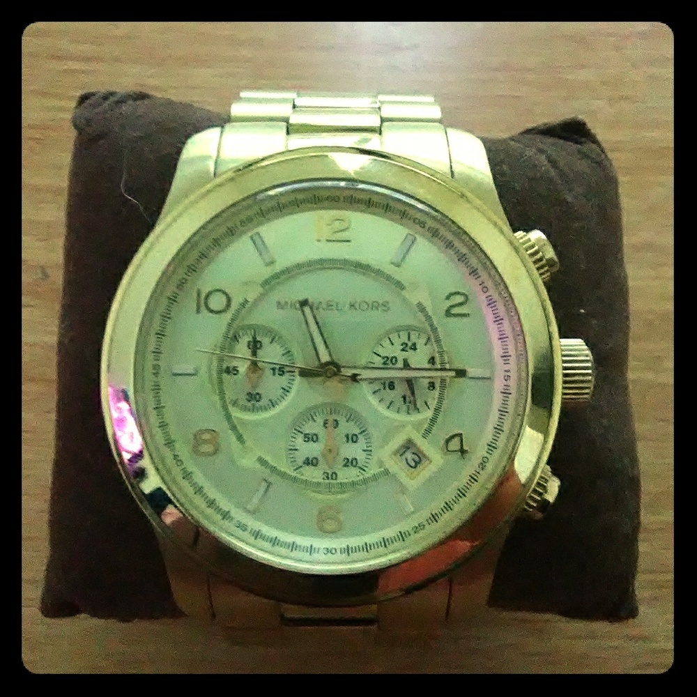 MK Michael Kors mans gold watch